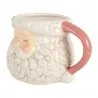 Velký vánoční keramický hrnek SANTA CLAUS s růžovým uchem 16×11×10 cm / 550 ml – fotografie 2