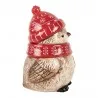 Velký vánoční keramický hrnek s víčkem BIRD 15×11×17 cm / 500 ml – fotografie 2
