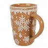 Keramický hrnek SNOWFLAKES 14×10×15 cm / 575 ml – fotografie 2