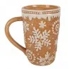 Keramický hrnek SNOWFLAKES 14×10×15 cm / 575 ml – fotografie 3