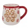 Keramický hrnek SNOWFLAKES 13×10×10 cm / 375 ml – fotografie 1