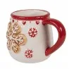 Keramický hrnek SNOWFLAKES 13×10×10 cm / 375 ml – fotografie 2