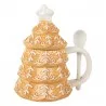 Keramický hrnek s víčkem a lžičkou CHRISTMAS TREE 16×12×18 cm / 350 ml – fotografie 1