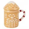 Keramický hrnek s víčkem GINGERBREAD HOUSE 13×10×15 cm / 350 ml – fotografie 1