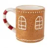 Vánoční keramický hrnek s víčkem GINGERBREAD HOUSE 350 ml 14×10×15 cm / 450 ml – fotografie 3