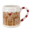 Vánoční keramický hrnek GINGERBREAD HOUSE s perníkovou chaloupkou 14×10×10 cm / 350 ml – fotografie 1