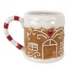 Vánoční keramický hrnek GINGERBREAD HOUSE s perníkovou chaloupkou 14×10×10 cm / 350 ml – fotografie 3
