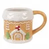 Vánoční keramický hrnek GINGERBREAD HOUSE ve tvaru perníkové chaloupky 13×9×9 cm / 300 ml – fotografie 1