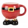 Vánoční keramický hrnek SANTA CLAUS s motivem Santova obleku 14×11×11 cm / 400 ml – fotografie 1
