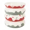 Vánoční keramický hrnek s víčkem CAKE ve tvaru dortu 15×10×12 cm / 450 ml – fotografie 3