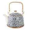 Bílo-modrá keramická konvička na čaj s ornamenty HOLANDIA 17×14×12 cm / 0,7L – fotografie 1