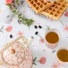 Meruňkově růžová keramická konvička na čaj s kvítky APRICOT FLOWERS 18×14×12 cm / 0,7L – fotografie 5