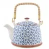 Keramická konvička na čaj BLUE FLOWERS 18×14×12 cm / 0,7L - fotografie 1