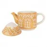 Keramická čajová souprava pro jednoho GINGERBREAD HOUSE 19×12×23 cm / 550 ml / 450 ml - fotografie 4