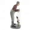 Figurka Geppetta s loutkou Pinocchia 16×14×36 cm – fotografie 3