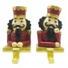Sada dvou háčků na vánoční punčochu NUTCRACKER 7×6×12 cm - fotografie 1