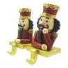 Sada dvou háčků na vánoční punčochu NUTCRACKER 7×6×12 cm - fotografie 2