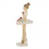 Romantická figurka baletky s makronkami a dortíky Ø 10×24 cm – fotografie 4