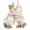 Dekorativní figurka Santa Clause a paní Clausové 7 × 4 × 8 cm - fotografie 1