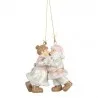 Dekorativní figurka Santa Clause a paní Clausové 7 × 4 × 8 cm - fotografie 2