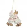 Dekorativní figurka Santa Clause a paní Clausové 7 × 4 × 8 cm - fotografie 3