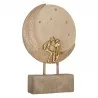 Béžovo-zlatá romantická figurka páru na Měsíci 18×5×26 cm – fotografie 2