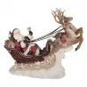 Dekorativní figurka Santa Clause se sobím spřežením 42×14×36 cm - fotografie 1