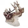 Dekorativní figurka Santa Clause se sobím spřežením 42×14×36 cm - fotografie 2