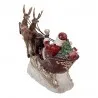 Dekorativní figurka Santa Clause se sobím spřežením 42×14×36 cm - fotografie 4