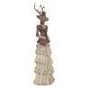Dekorativní figurka dáma s hlavou jelena 13×11×41 cm – fotografie 2