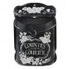 Černá vintage poštovní schránka COUNTRY COURIER s květinami 26×10×35 cm – fotografie 1