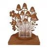 Svícen na čajovou svíčku MUSHROOMS 12×12×15 cm – fotografie 1