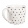 Porcelánový hrnek LOVELY DAY s černými srdíčky 12×8×7 cm / 275 ml – fotografie 2