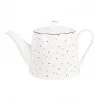 Porcelánová konvička na čaj se srdíčky BE HAPPY 23×14×14 cm / 1000 ml – fotografie 1