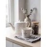 Porcelánová konvička na čaj se srdíčky BE HAPPY 23×14×14 cm / 1000 ml – fotografie 4