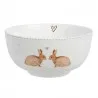 Porcelánová miska BUNNIES IN LOVE Ø 14×7 cm / 500 ml - fotografie 1