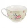 Porcelánový šálek s podšálkem CHEERFUL BIRDIE 12×9×6 cm / Ø 14×2 cm / 200 ml – fotografie 3
