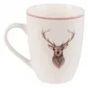 Porcelánový hrnek s jelenem COSY LODGE 12×8×10 cm / 300 ml – fotografie 2