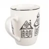 Porcelánový hrnek GINGERBREAD BLISS s perníkovými chaloupkami 12×8×10 cm / 350 ml – fotografie 2