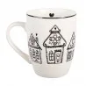 Porcelánový hrnek GINGERBREAD BLISS s perníkovými chaloupkami 12×8×10 cm / 350 ml – fotografie 3