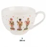 Porcelánový šálek s podšálkem HAPPY LITTLE CHRISTMAS – fotografie 2