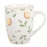 Porcelánový hrnek LEMONS AND LEAFS s citrony a listy 12×8×10 cm / 350 ml – fotografie 1
