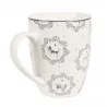 Porcelánový hrnek LOVELY GREY DOG s motivem psů 12×8×10 cm / 325 ml – fotografie 3