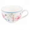 Porcelánový šálek s podšálkem s vlčími máky PERKY POPPIES Ø 15*7 / 230 ml – fotografie 2