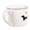 Porcelánový hrnek PAWS & WHISKERS s jezevčíkem a srdíčkem 12×8×7 cm / 275 ml – fotografie 2