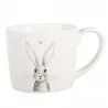 Porcelánový hrnek RUSTIC BUNNY se zajíčkem a srdíčkem 12×8×7 cm / 275 ml – fotografie 1
