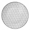 Porcelánový jídelní talíř SMALL DOTS Ø 26×2 cm - fotografie 1
