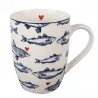Porcelánový hrnek SUN SEA AND FISH 12×8×10 cm / 350 ml – fotografie 1