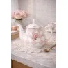 Růžová porcelánová konvička na čaj s růžemi SWEET ROSES 20×14×17 cm / 1000 ml – fotografie 8