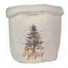 Vánoční látkový košík NOEL Ø 15×15 cm - fotografie 1